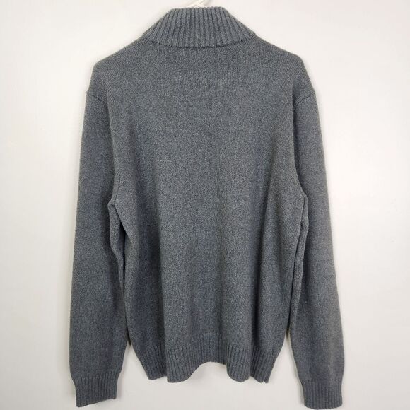 Vintage 90s Polo Ralph Lauren Mens Long Sleeve Mock Neck 1/4 Zip Pullover Size L - Picture 2 of 7